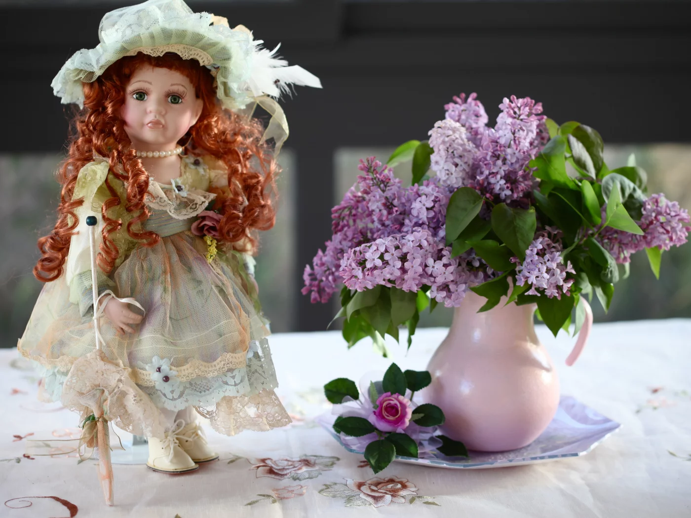 кувшин, c elena di guardo, кукла, Сирень