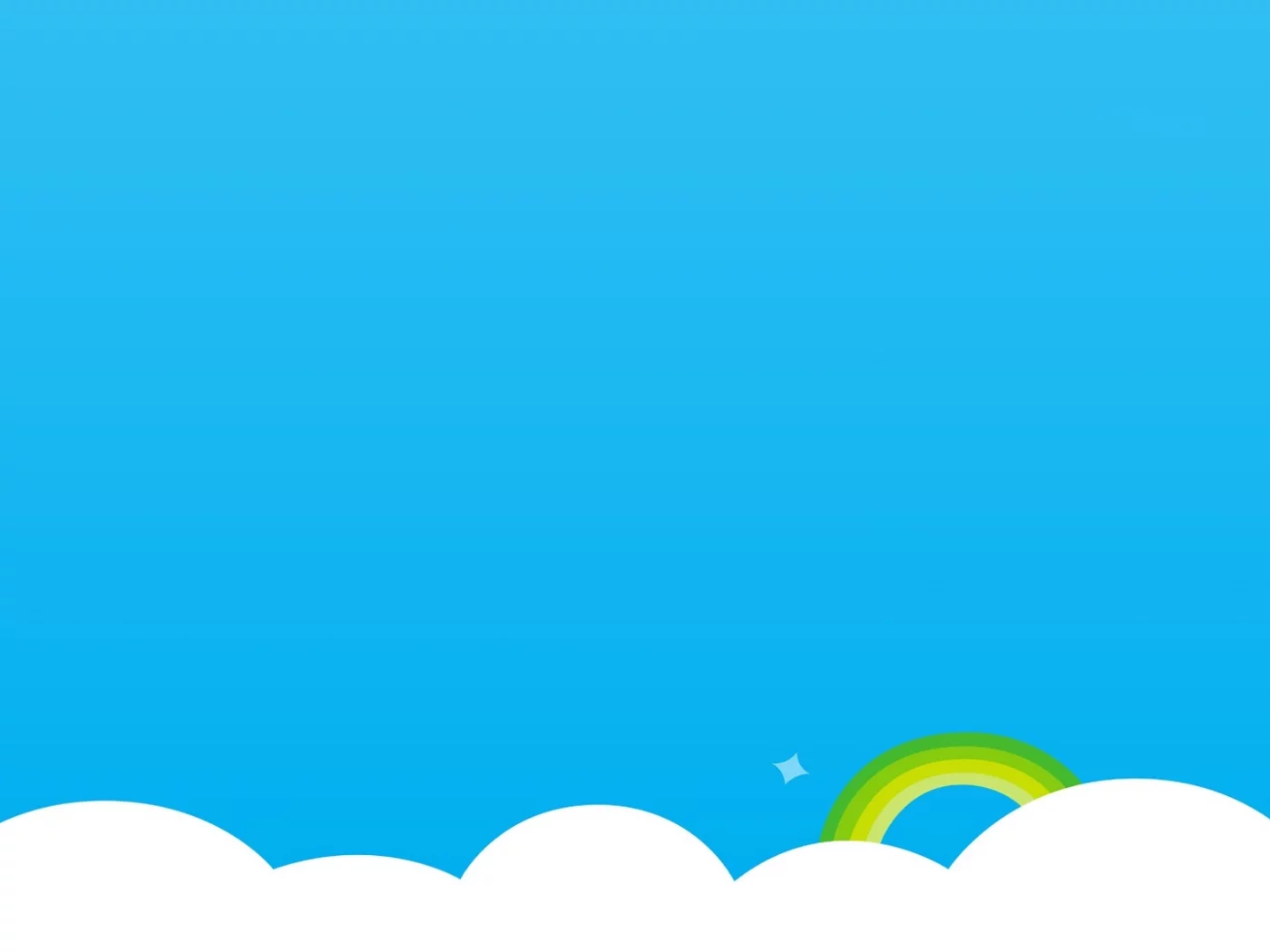 скайп, Skype, радуга, облака, простой фон
