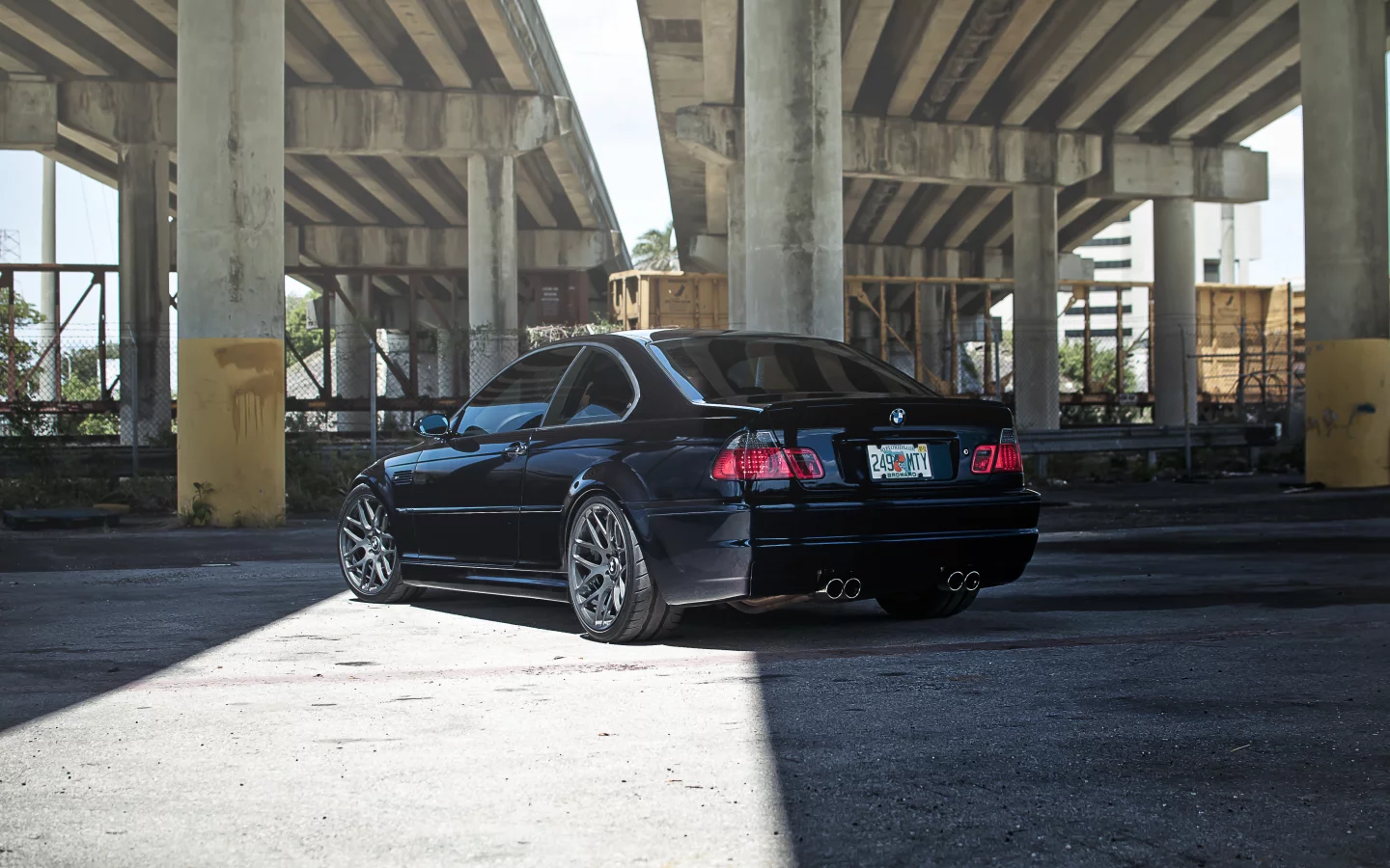 бмв, бетонные опоры, Bmw, dark blue, мост, m3, тёмно синий, e46