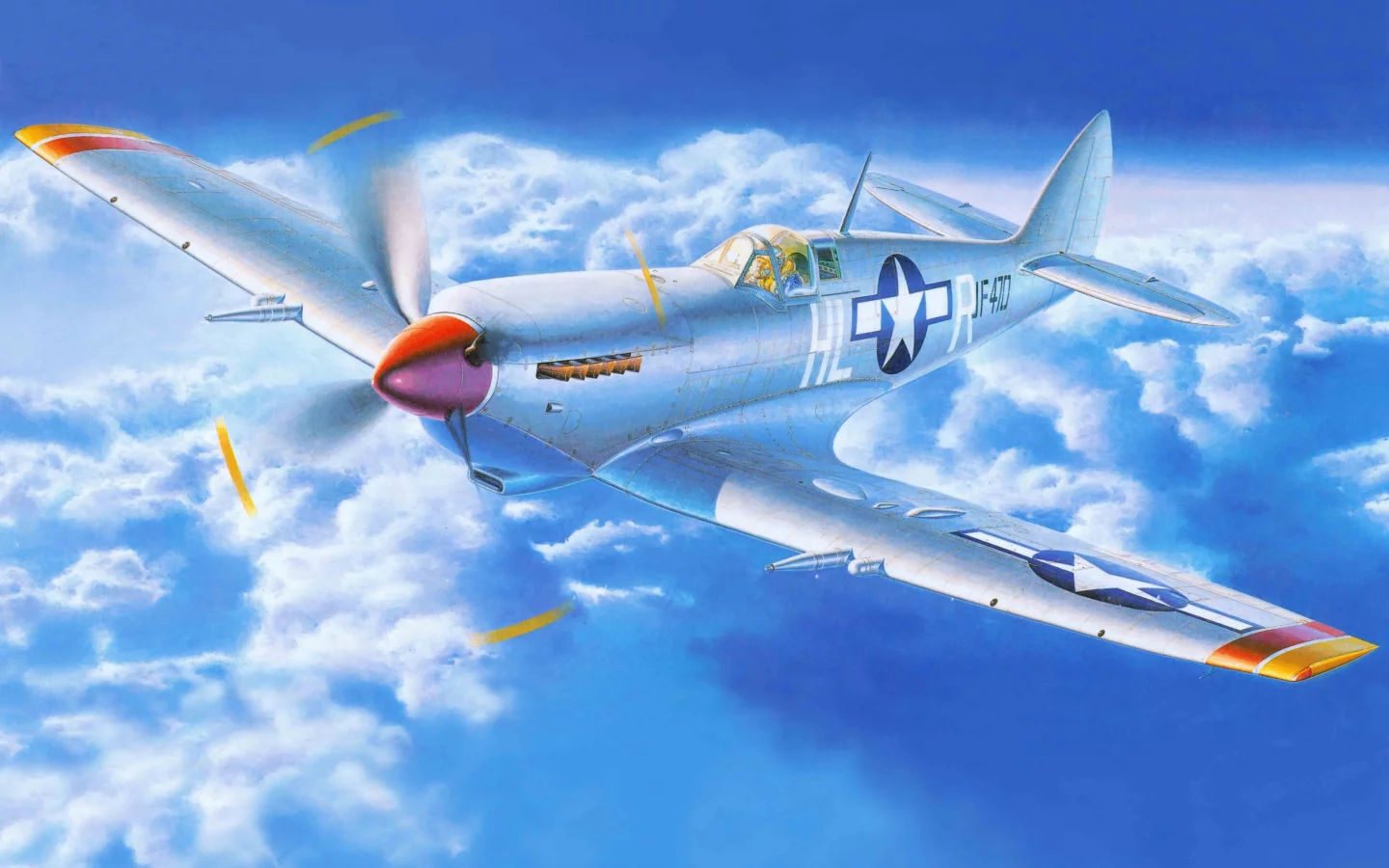 Арт, supermarine, мк 8, супермарин, spitfire, самолет, спитфайр 
