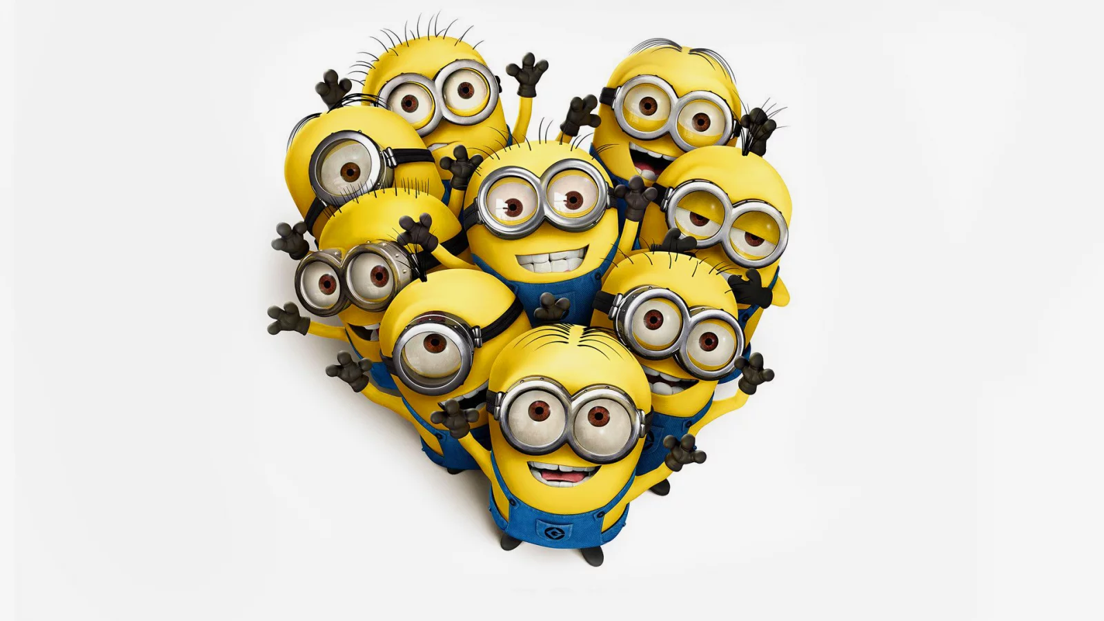 миньоны, белый фон, despicable me, Гадкий я, желтые