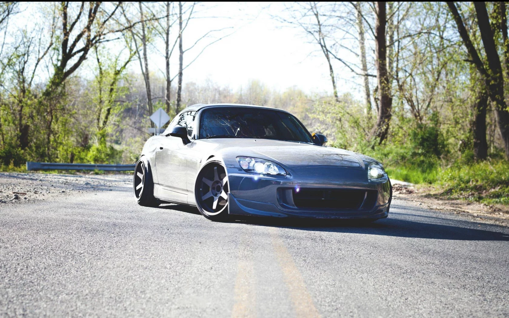 ксенон, vtec, s2k, volk, s2000, honda, лес, фары, дорога, Хонда, свет