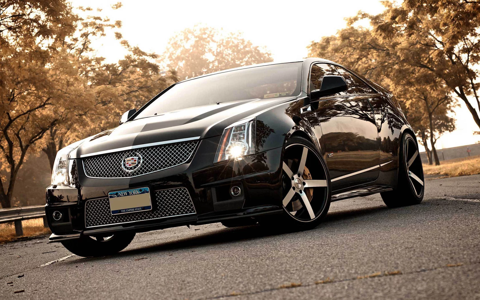 чёрный, передняя часть, Cadillac, cts-v, black, кадилак