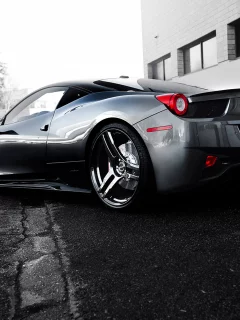 458 italia, феррари, wheels, италия, silvery, Ferrari, серебристый