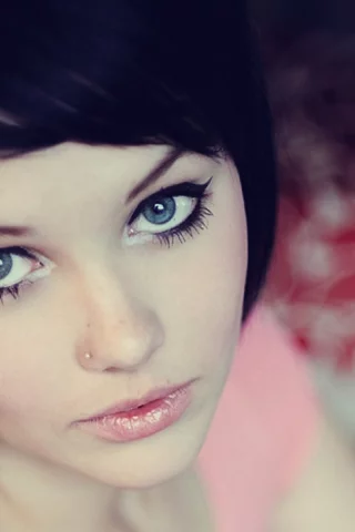 милая, модель, взгляд, брюнетка, глаза, Mellisa clarke