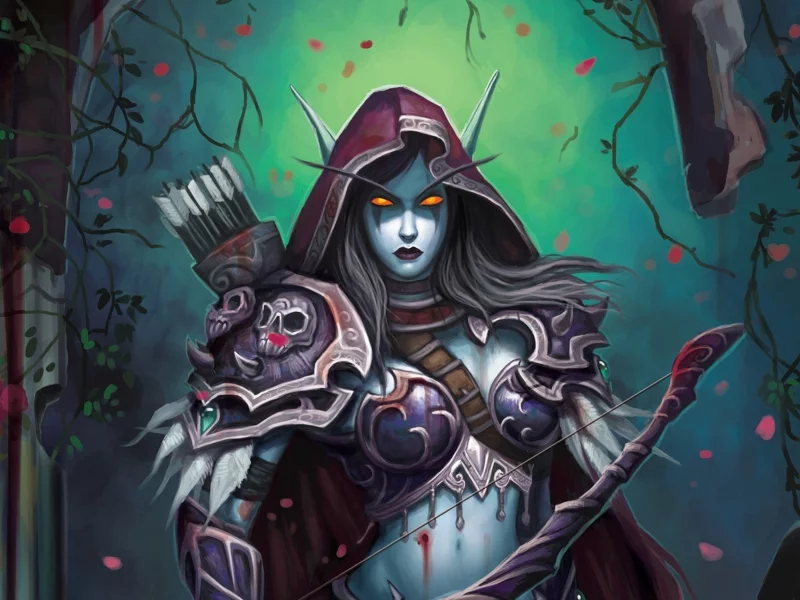 elf, эльф, lady sylvanas windrunner, fantasy, World of warcraft, wow