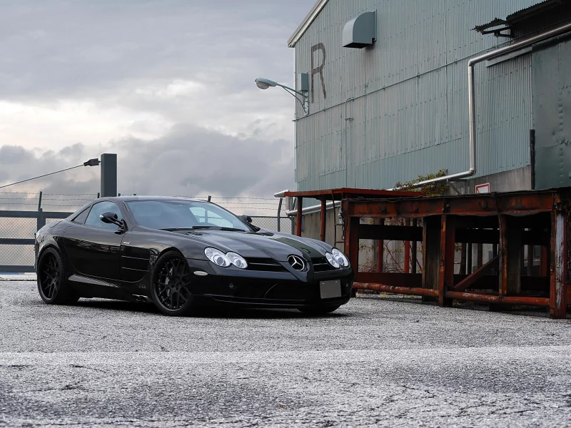 Mercedes benz, мерседес бенц, чёрный, black, слр макларен, slr mclaren