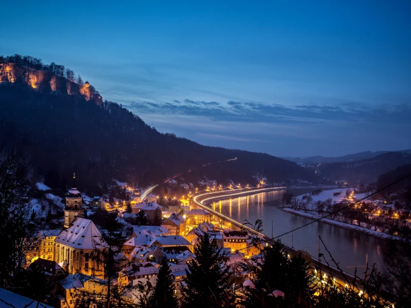 крепость, город, хонштайн, landkreis s__chsische schweiz, germany, K__nigstein