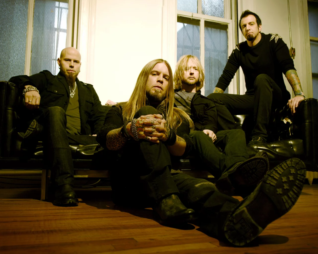 диван, ню-метал, Drowning pool, band, мужики, группа, nu metal