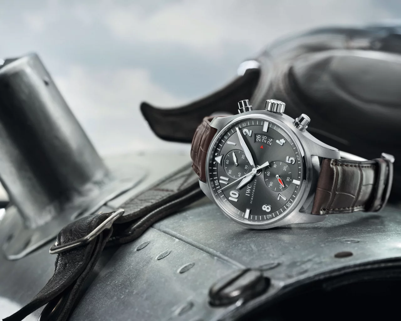 самолет, часы, Iwc, spitfire, шлем, chronograph