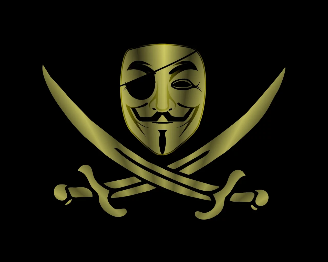 шпаги, минимализм, пират, маска, Anonymous, фон, анонимус