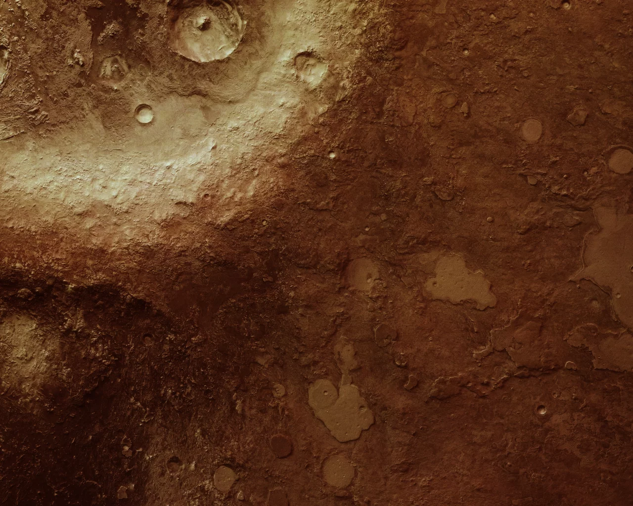 arabia terra, mars express, mars, кратер