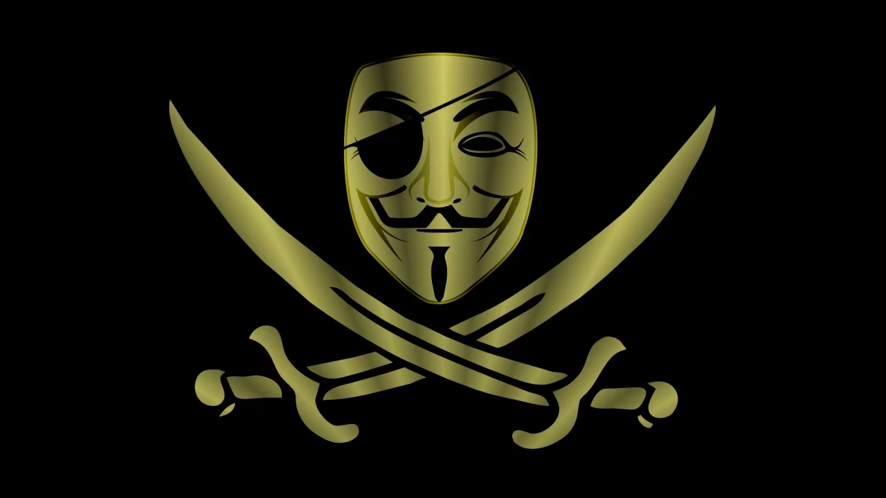 шпаги, минимализм, пират, маска, Anonymous, фон, анонимус