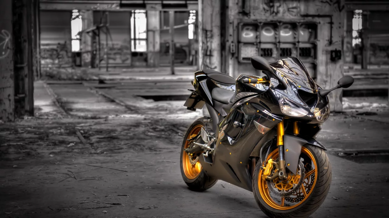 мотоцикл, Kawasaki zx6-r, фон