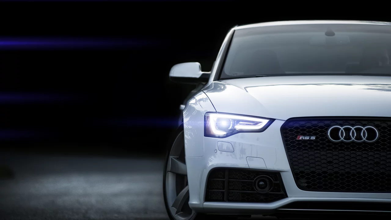 белая, блик, front, rs5, white, ауди, Audi