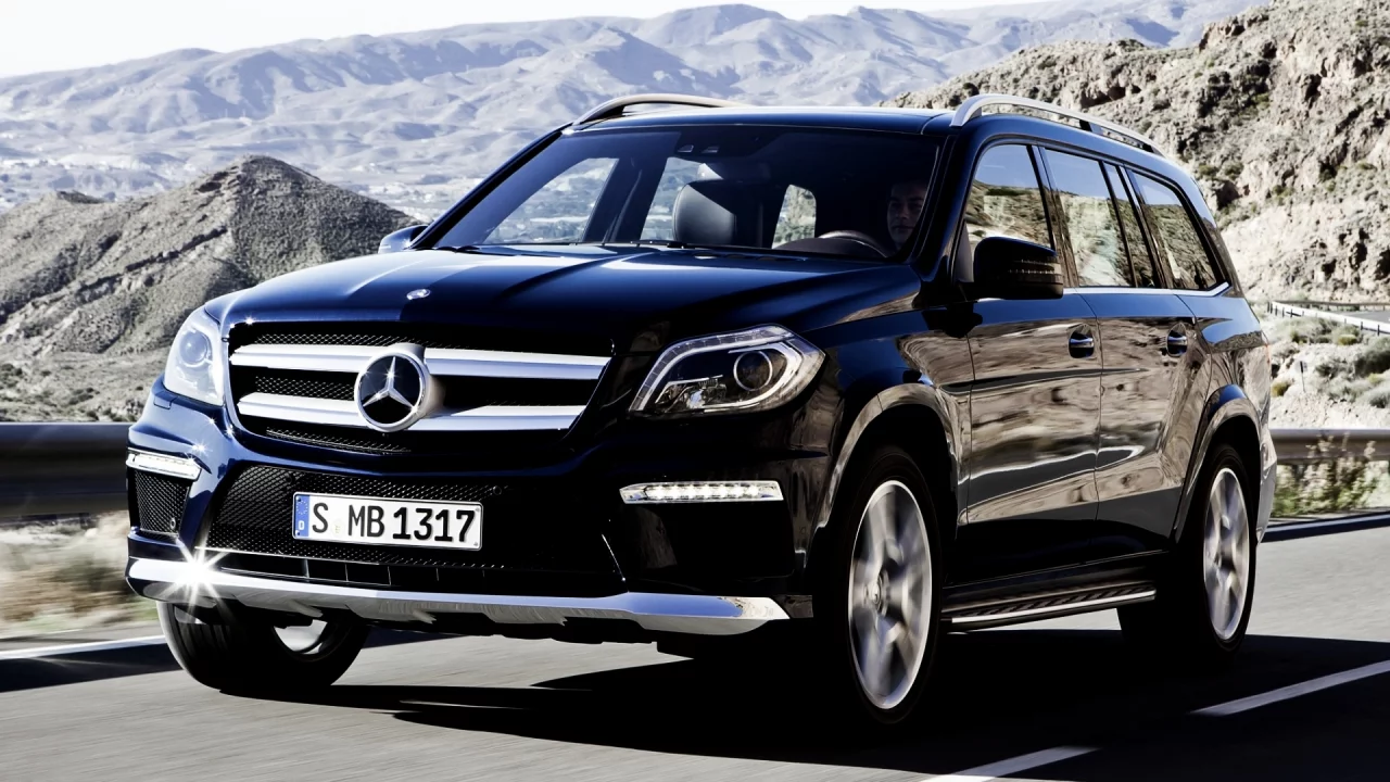 bluetec, Mercedes-benz, мерседес, передок, джип, gl, гл, синий, 350
