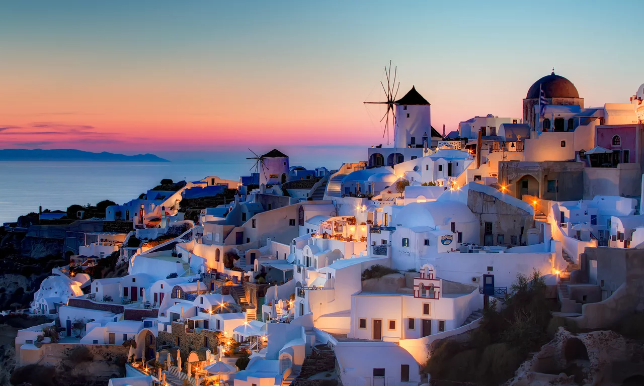 notio aigaio, дома, oia, Греция, закат, szeke photography, санторини