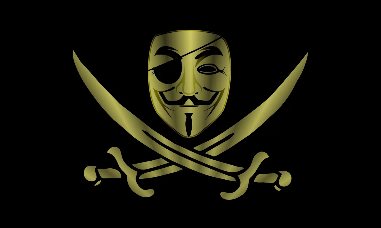 шпаги, минимализм, пират, маска, Anonymous, фон, анонимус