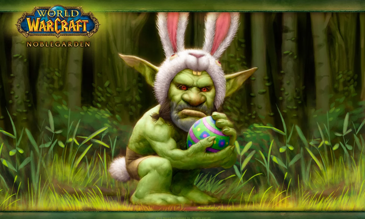 пасха, World of warcraft, заяц, орк, яйцо