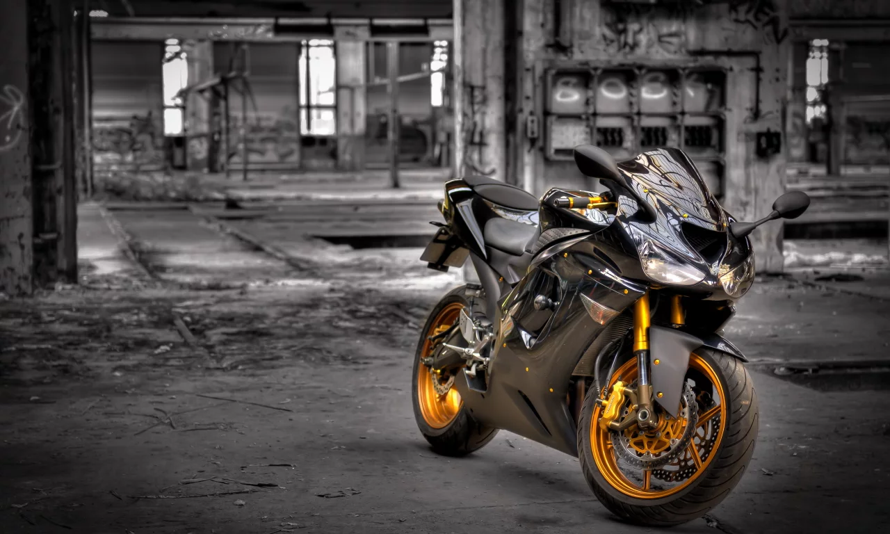 мотоцикл, Kawasaki zx6-r, фон