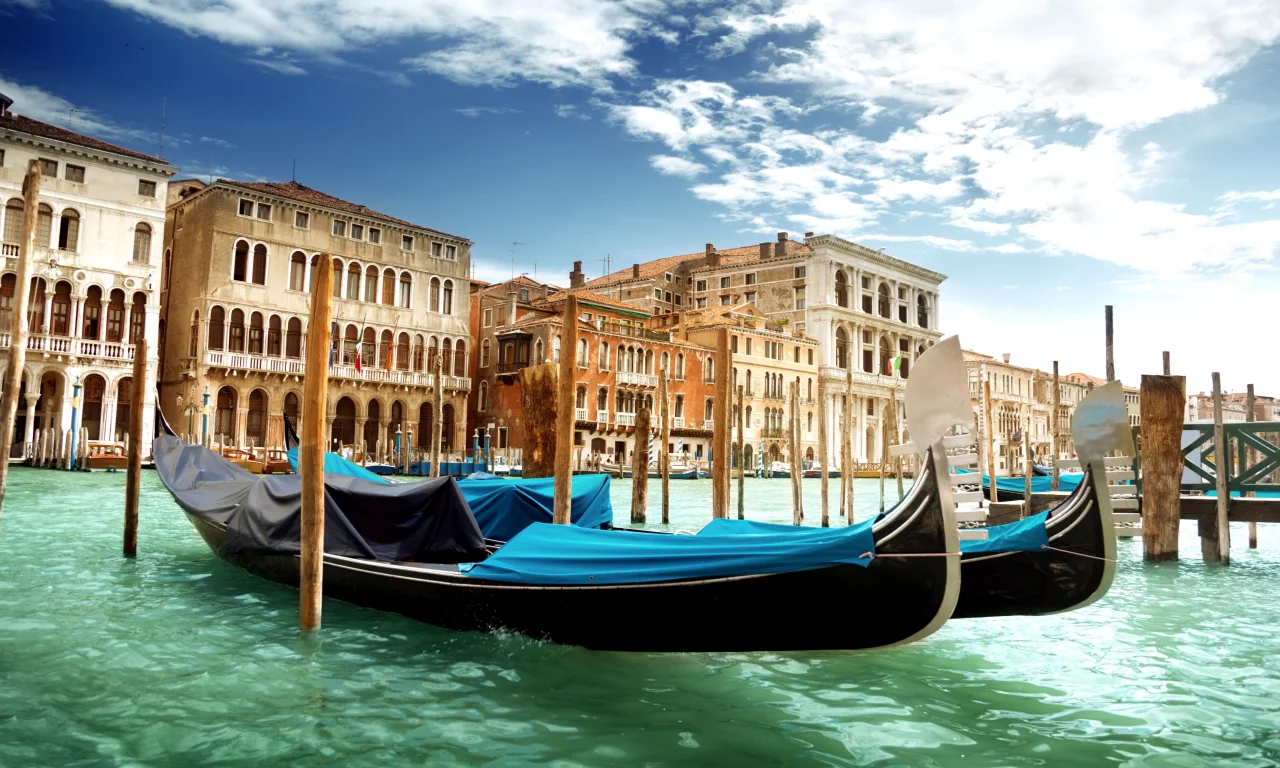 гранд-канал, гондолы, canal grande, италия, венеция, Venice, вода
