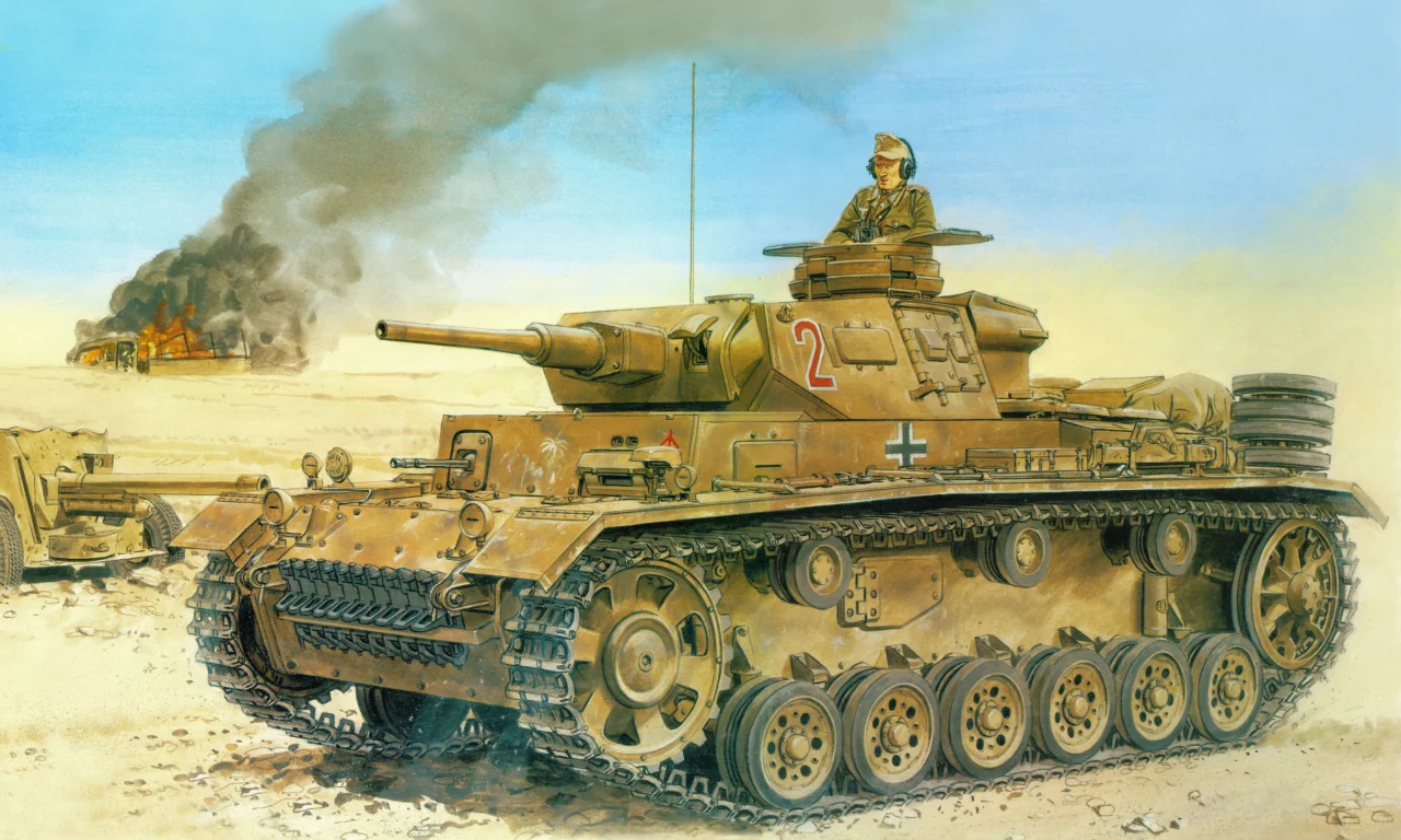 panzerkampfwagen iii, рисунок, вермахт, танк, немцы, pz kpfw iii