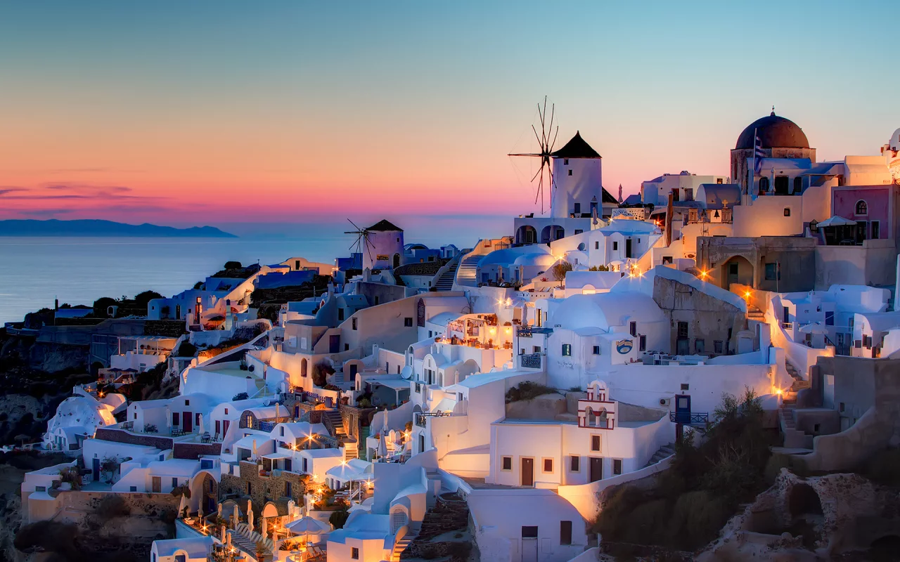 notio aigaio, дома, oia, Греция, закат, szeke photography, санторини