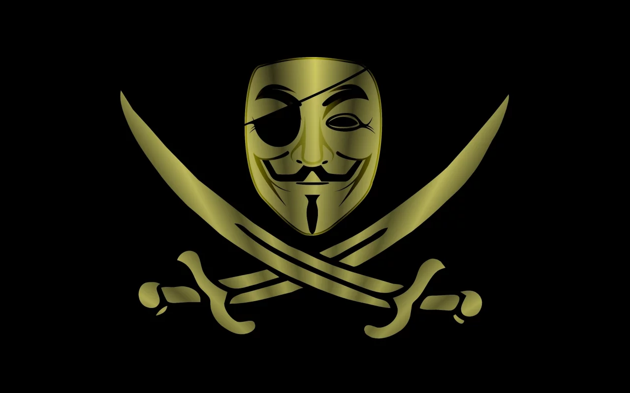 шпаги, минимализм, пират, маска, Anonymous, фон, анонимус