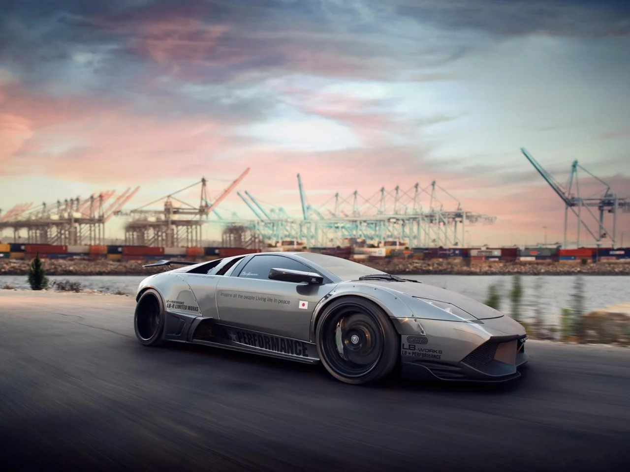 ламборгини, murcielago, серый, мурсиэлаго, Lamborghini, lp670-4 sv, grey