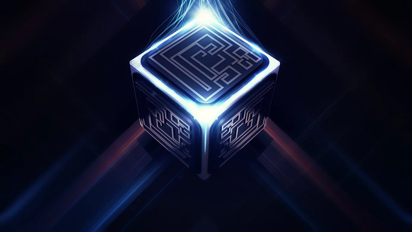 лабиринт, 3d, Куб, lacza, digital art
