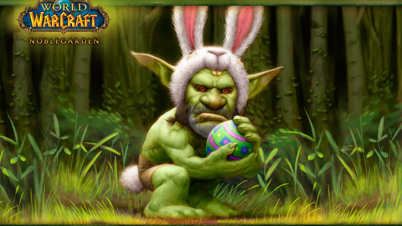 пасха, World of warcraft, заяц, орк, яйцо