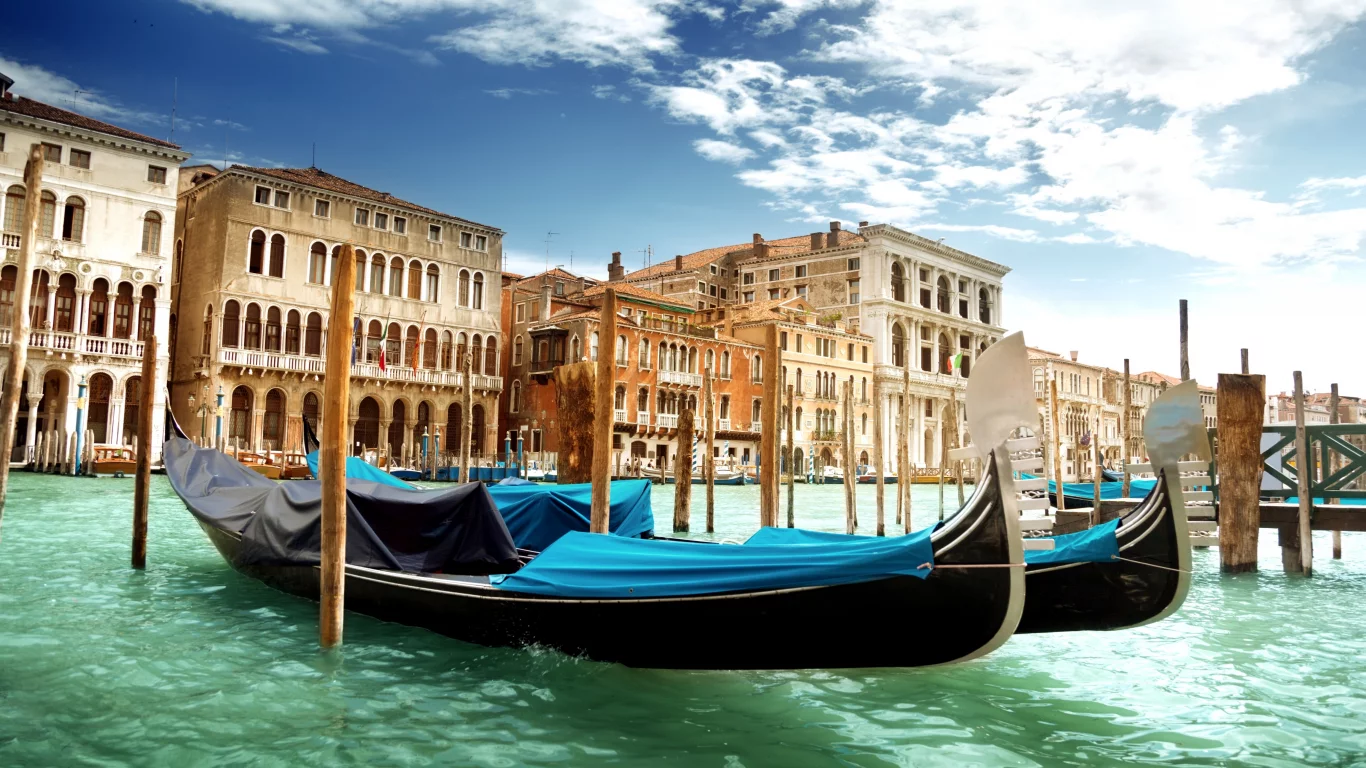 гранд-канал, гондолы, canal grande, италия, венеция, Venice, вода