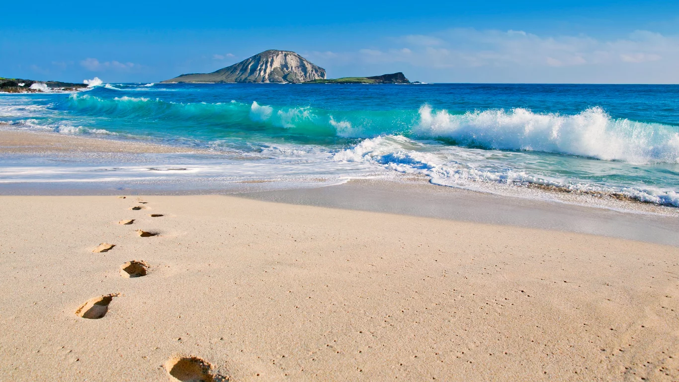 Сша, rabbit island, гавайи, oahu, гавайские острова, тихий океан