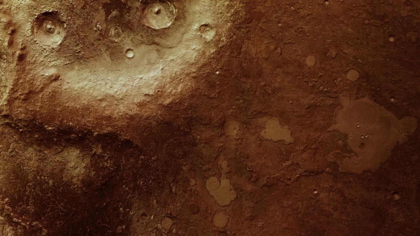 arabia terra, mars express, mars, кратер