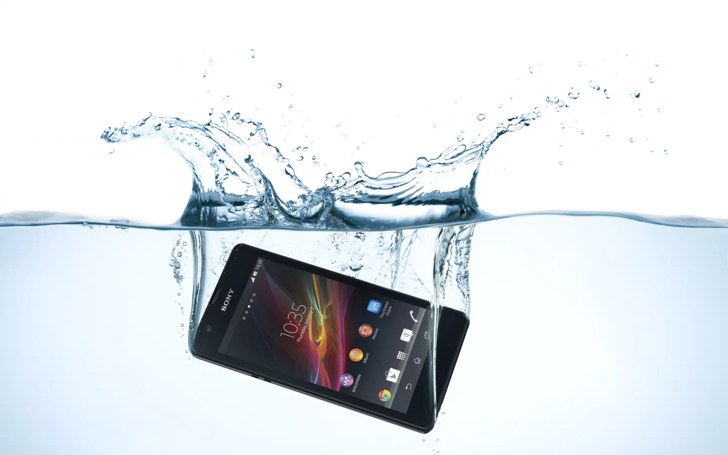 Sony, mobile, xperia, zr, water