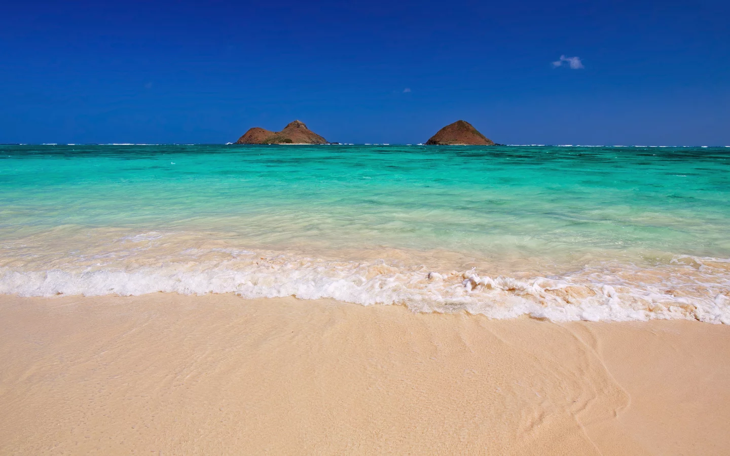 mokulua islands, kailua, гавайские острова, lanikai, сша, гавайи