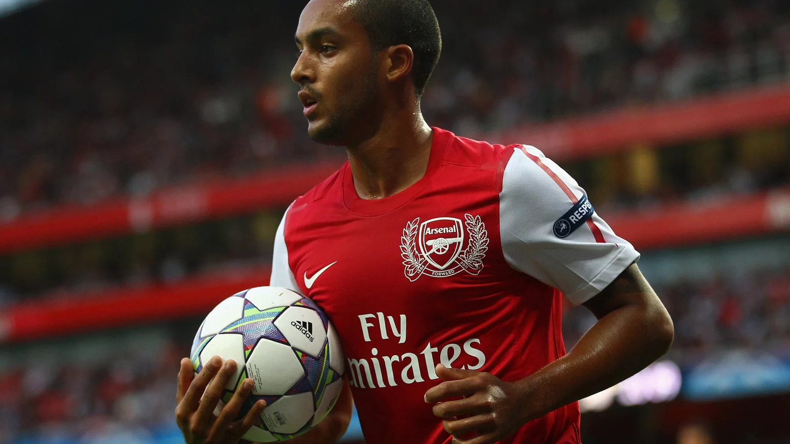 мяч, theo walcott, Arsenal, футболист, игрок