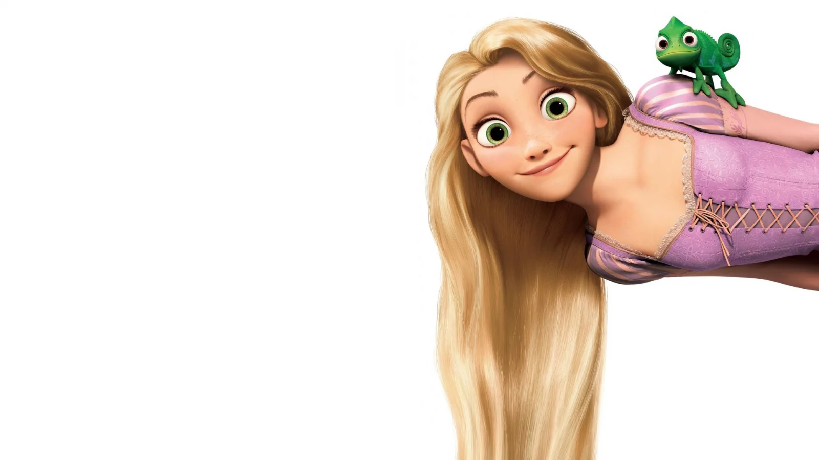 tangled, хамелеон, белый фон, Рапунцель запутанная история