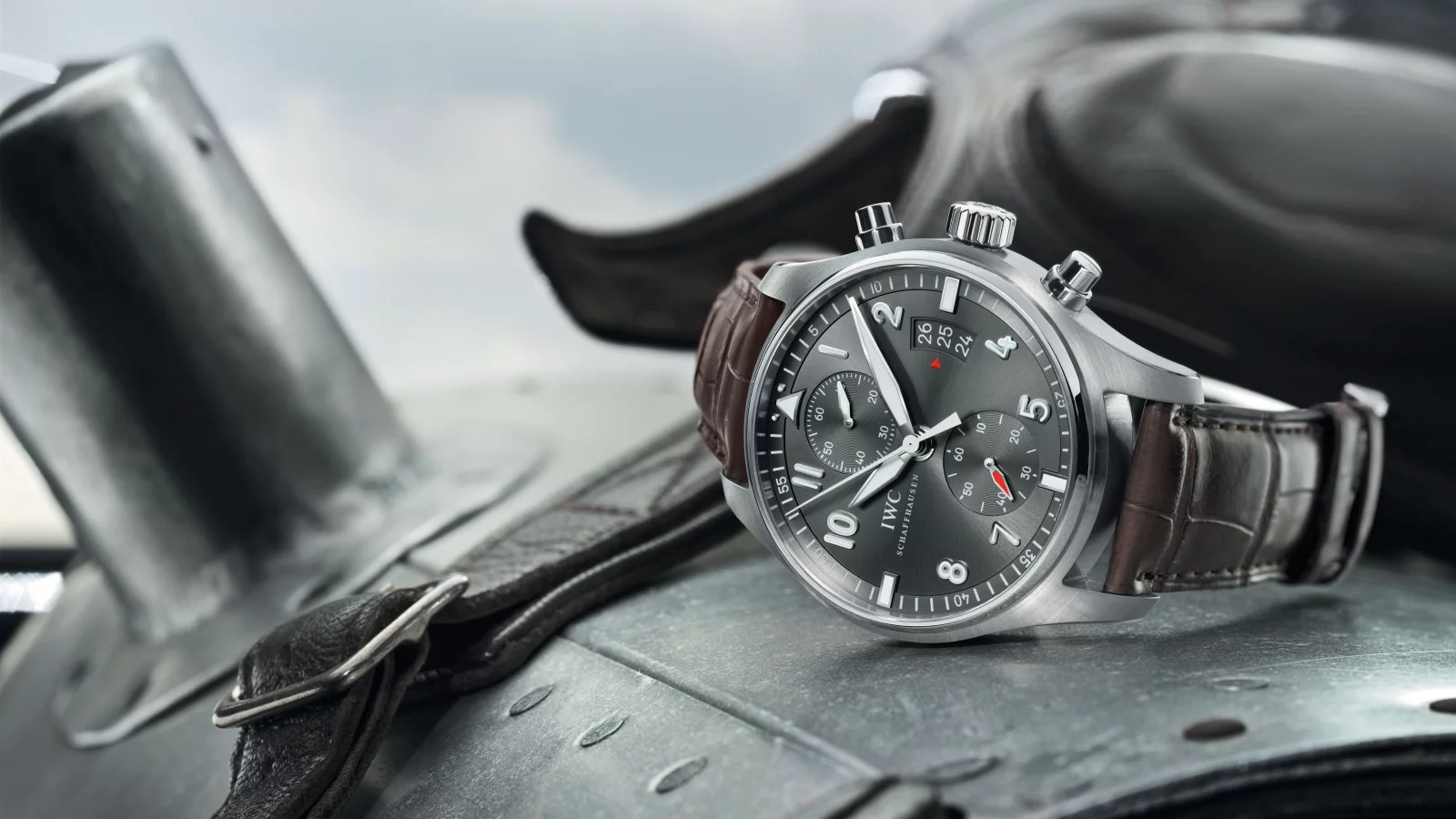 самолет, часы, Iwc, spitfire, шлем, chronograph