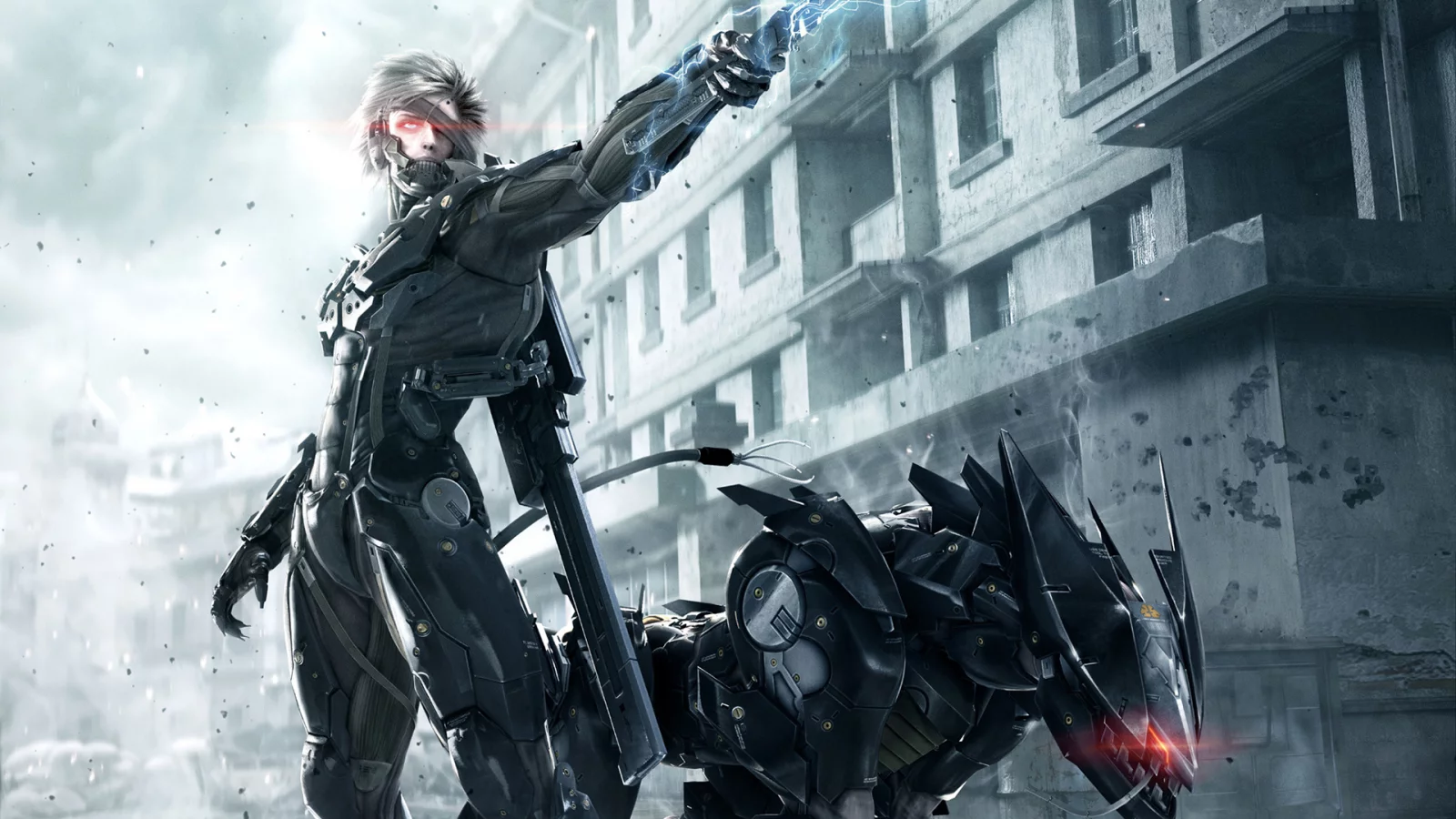 дом, броня, raiden, киборг, metal gear rising revengeance, меч, ниндзя