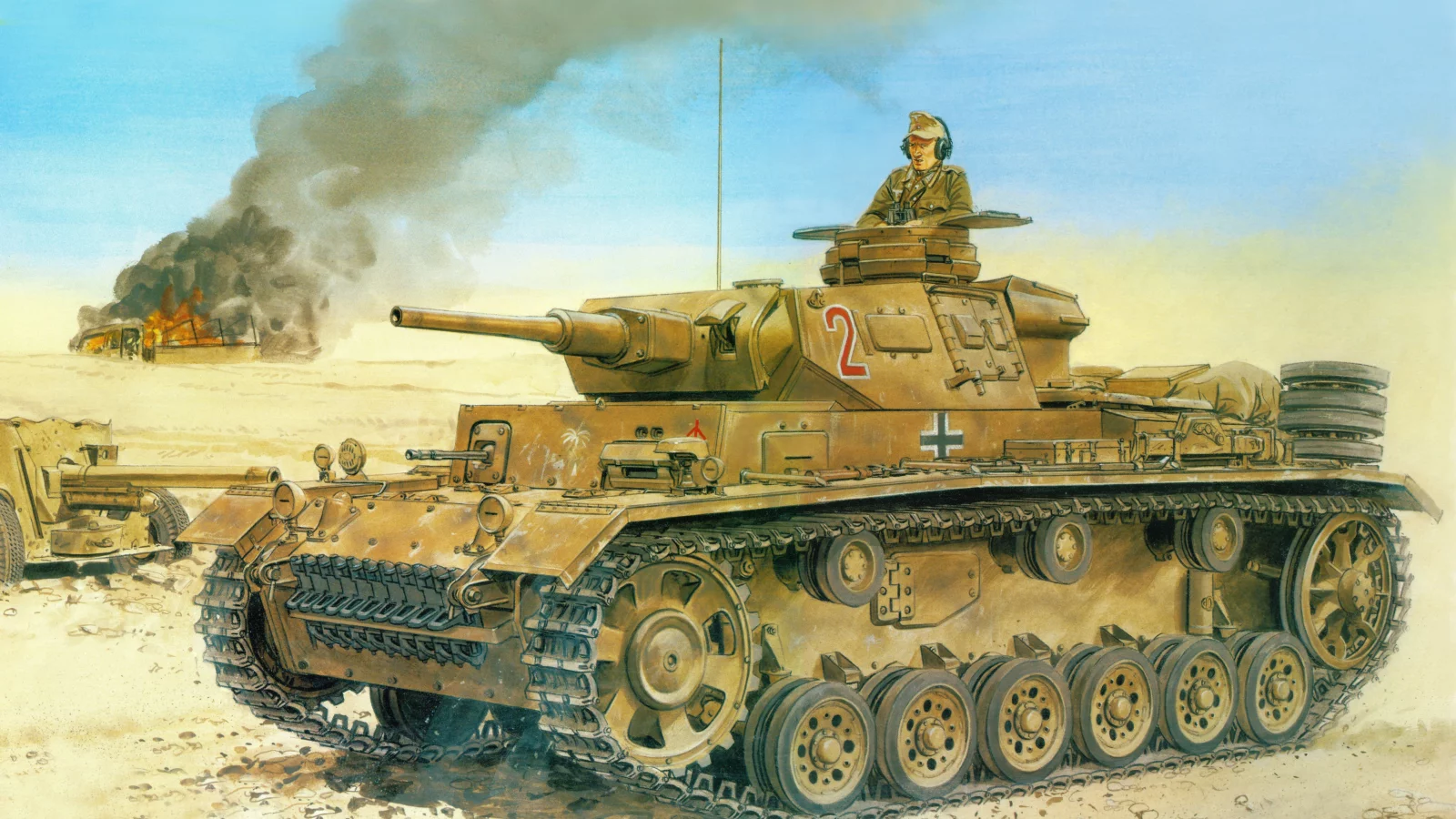 panzerkampfwagen iii, рисунок, вермахт, танк, немцы, pz kpfw iii