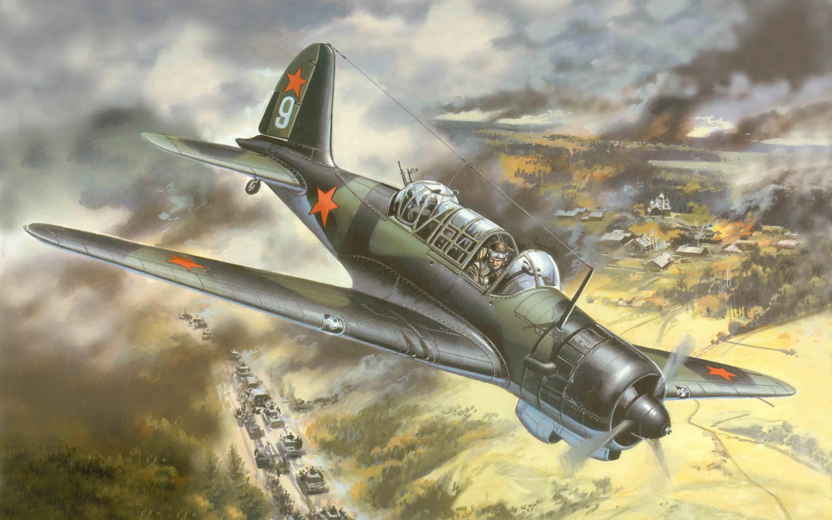 Арт, разведчик, су-2, и, ближний, советский, самолет