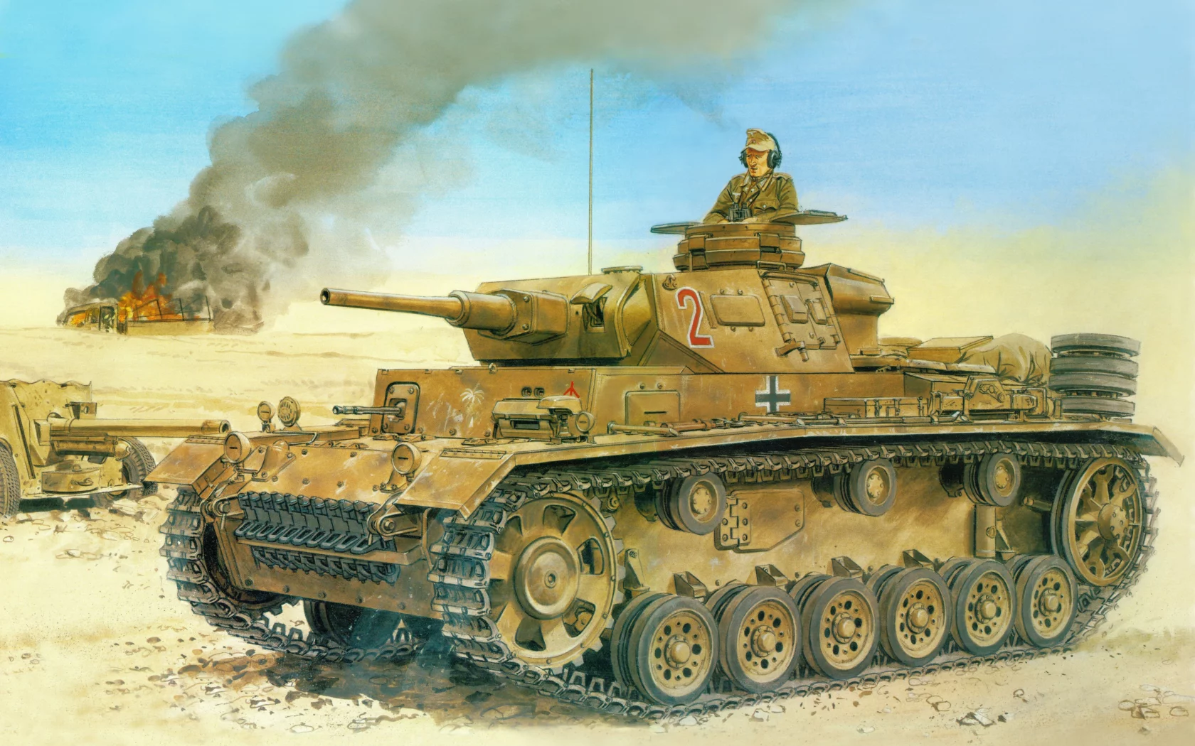 panzerkampfwagen iii, рисунок, вермахт, танк, немцы, pz kpfw iii