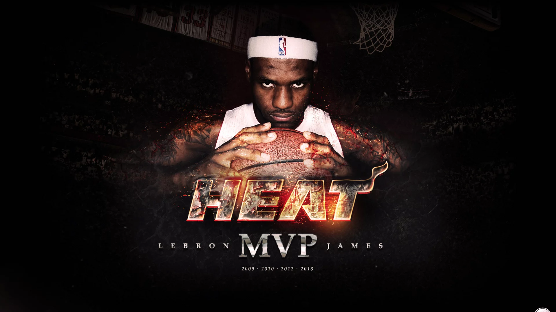 мяч, фон, баскетбол, miami, nba, Lebron james, heat, спорт