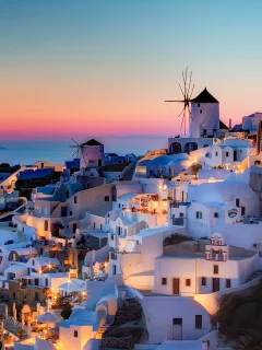 notio aigaio, дома, oia, Греция, закат, szeke photography, санторини