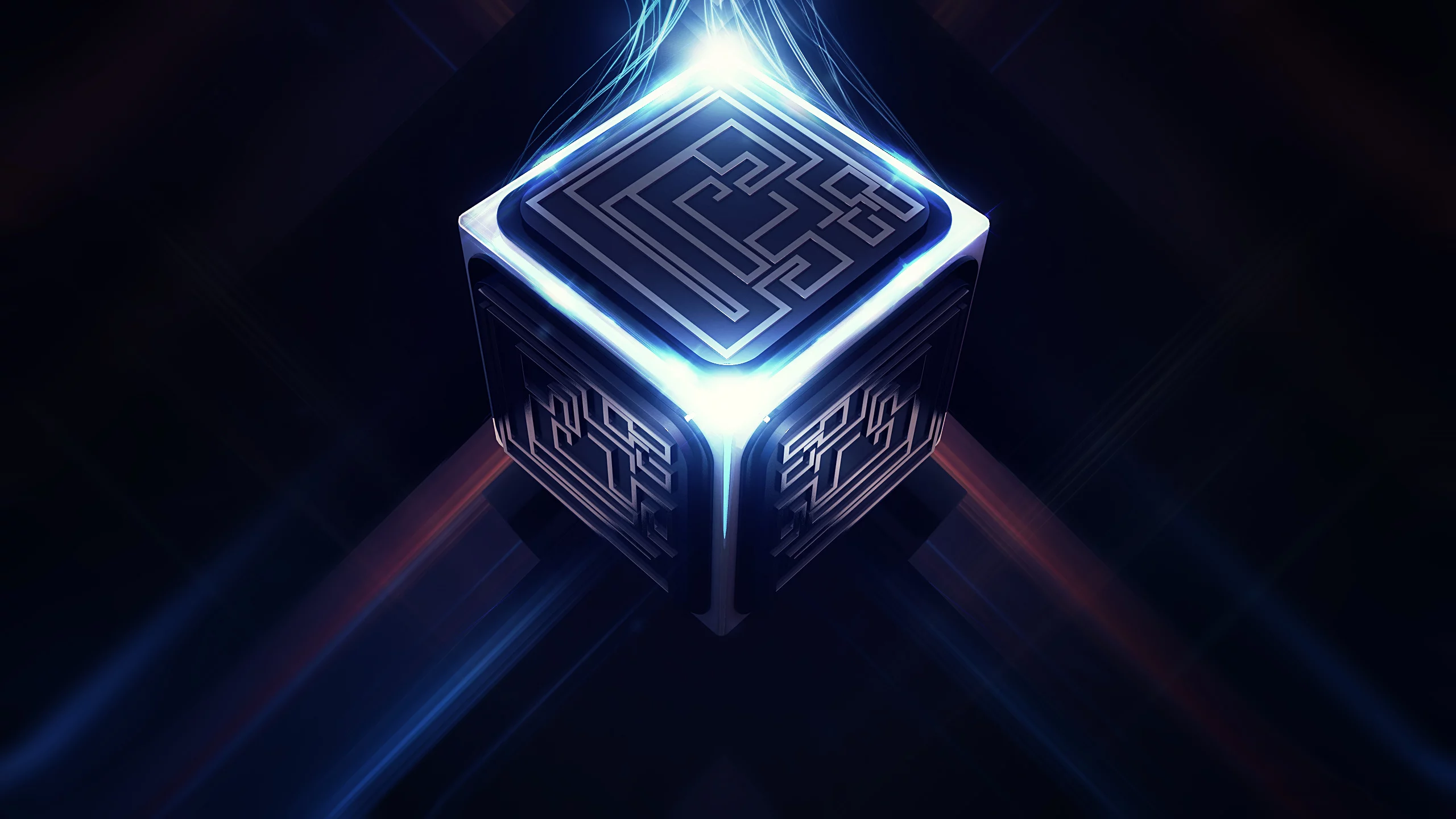 лабиринт, 3d, Куб, lacza, digital art