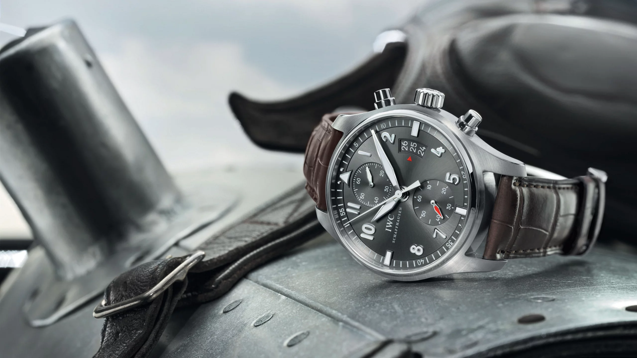 самолет, часы, Iwc, spitfire, шлем, chronograph