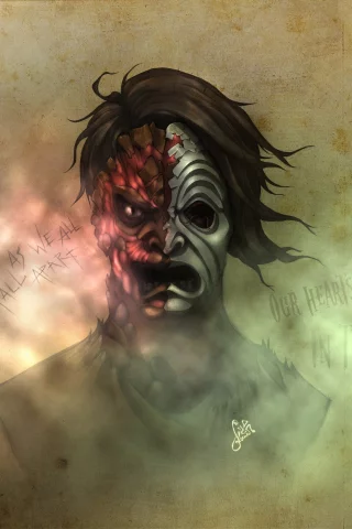 artwork, hollywood undead, Da kurlzz, notes from the underground