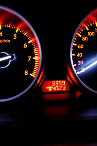 скорость, сочные цвета, Спидометр, автомобиль