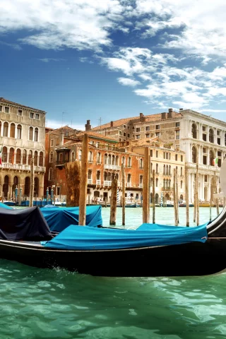 гранд-канал, гондолы, canal grande, италия, венеция, Venice, вода
